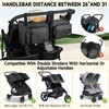 ZIOZERTT Double Stroller Organizer Compatible with Bob Duallie and Baby