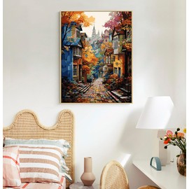 Offito Offito Paint by Numbers Kit for Adults- Adult Paint by Number Kits on Canvas for Beginners, DIY Acrylic Oil Number Painting Kits for Home Wall Decor Gift 16"x20" (Without Frame)