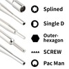 HUSWELL 14 PCS Carburetor Adjustment Tool Carb Adjusting Tool kit