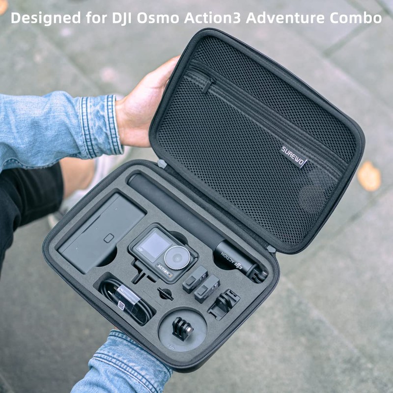 SUREWO Surface Waterproof DJI Osmo Action 5 Pro Carrying Bag,