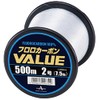 Yamatoyo Fluorocarbon VALUE Bobbin Roll, Transparent, 500 m, No. 2