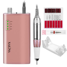 Electric Nail Drill Kit - 3,0000 RPM Electric Nail File Drill, High Torque Nail Filer, USB Rechargeable Ergonomic Electric Drill for Nails Professional for Manicure, Pedicure, Salon & Home Use
