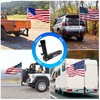 Tanfix Foldable Hitch Mount Flagpole Holder | All Metal Heavy-