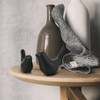 VORCOOL Set of 2 Black Ceramic Bird Figures Set, Modern