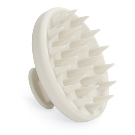 Meartchy Silicone Scalp Massager, Scalp Scrubber for Hair Growth with Soft Bristles, Scalp Exfoliator Brush Dandruff Removal Shampoo Brush for Wet Dry Scalp Care (Warm Grey)