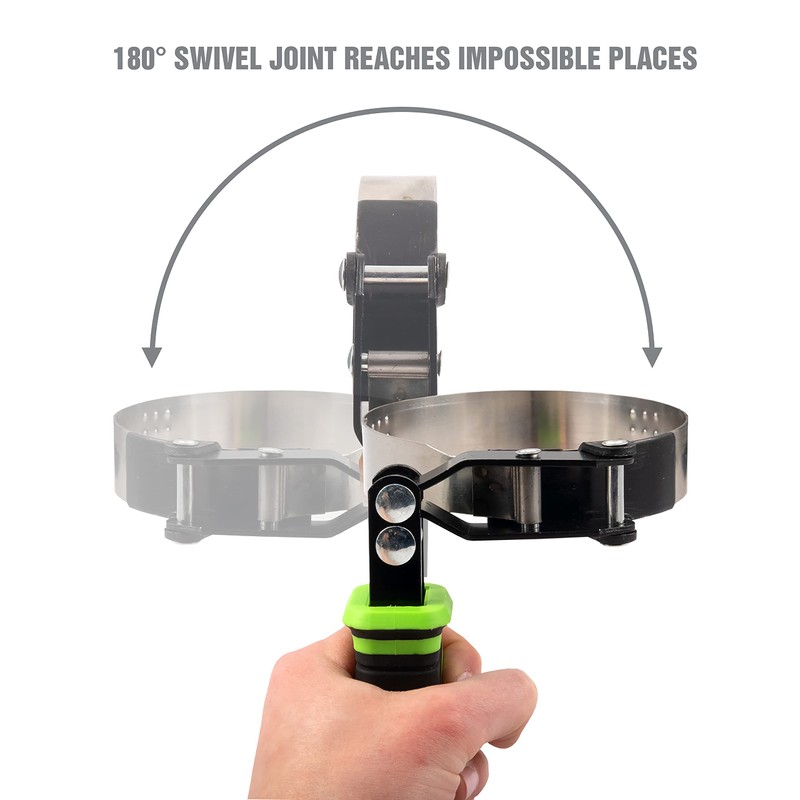 OEMTOOLS 87117 4 Piece Professional Swivel Oil Filter Wrench Set,