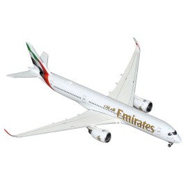 DCD Airbus A350-900 Commercial Aircraft 1/400 Diecast Model Airplane Emirates Airlines (A6-EXB) White Tail Graphics Collections