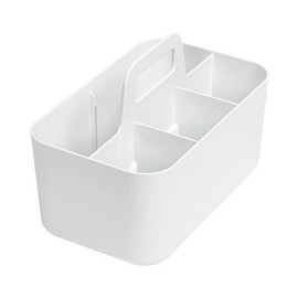 TOMVAES Office Storage Organizer with Handles, Multi-Compartment Storage Basket, Small Desktop Organizer, Desktop Office Supplies for Gel Pens, Pencils, Markers, Staplers