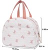 Bow Design Women's Insulated Lunch Tote with Compartments, Large Capacity