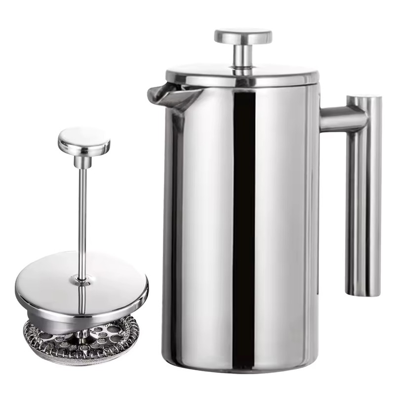 350mL Double-Wall 304 Stainless Steel French Press Coffee Maker with