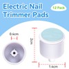 Electric Nail Trimmer Replacement Pads, 12 Packs Baby Nail File