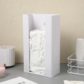VILLCASE Glove Box Holder Dispenser, Acrylic Disposable Glove Dispenser, Wall Mount Single Side Loaded Glove Box Tissue Dispenser for Garage Home Office Hospital Restaurant