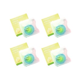 Cocofloss Cocofloss Woven Dental Floss, Dentist-Designed Oral Care, Coconut Scent, Waxed, Expanding, Kid-Friendly String Floss with Coconut Oil, 4 Spools (33 yd Each)