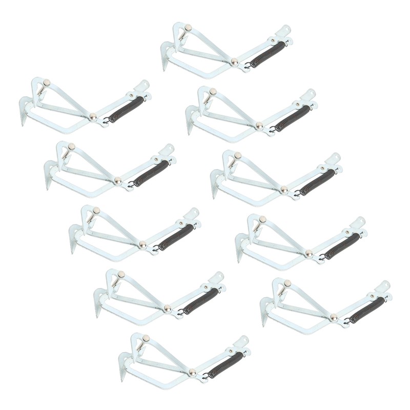 10pcs Stainless Steel Crab Grabber Rustproof Seafood Grabber with Spring
