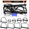 Tanstic 9Pcs Black Wire Lock Pin & Lynch Pin Set,