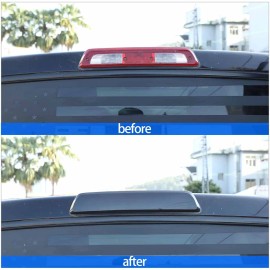 car-attention Smoked Tail Light /Brake High Light Lamp Cover Trim For Toyota Tundra 2007-2021