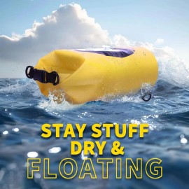 ztarx 20L Solar Dry Bag Backpack with Bluetooth Speaker,4 Lighting Mode LED Storage...