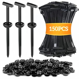 150PCS MECOL Cinchos de Plastico : Sinchos para Carro Universales, Hebillas de Cable, Zip Ties Nailon Autobloqueantes, Hebilla Fijación para Reparacio