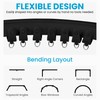 Ceiling Curtain Track – 5M Flexible Bendable Black Ceiling Mount