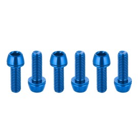 Chooee Bicycle Disc Brake Caliper Bolts, M6 X 18mm Caliper Bolt Screws for Mountain Bike/MTB Blue