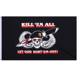 Kill Em All Let God Sort Em Out Flag Military 3' x 5'