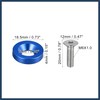 INFINAUTO 20pcs Motorcycle Blue Fender Bumper Washer Bolt Nuts Kit