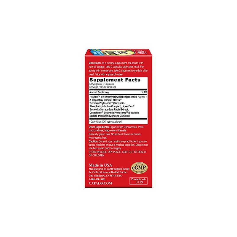 CATALO Extra FlexiJoint IFR Formula – with Meriva Turmeric Phytosome,