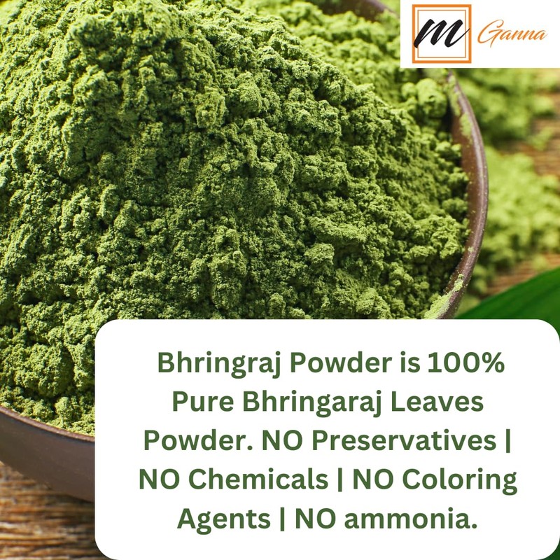 mGanna 100% Natural Bhringraj Powder Pure Eclipta Alba For Hair