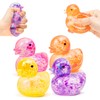 4Pack Duck Squishy Stress Balls for Adults, Cute Colorful Animals