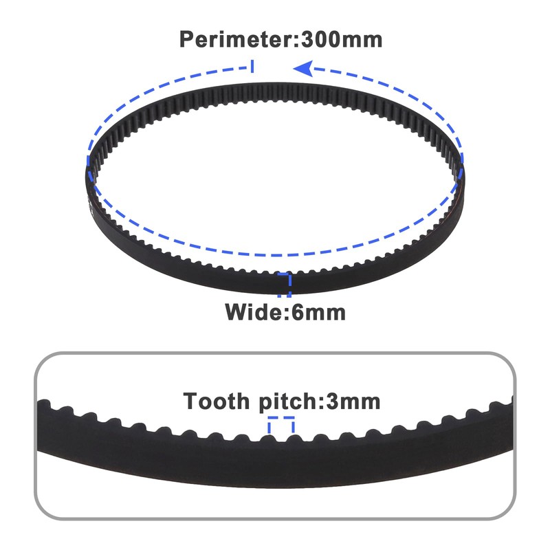 SG Store 2PCS Rubber Drive Belt Compatible with Makita 9910