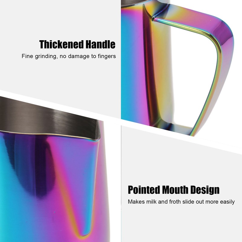 Frothing Pitcher 304 Stainless Steel Pull Flower Cup Coffee Milk