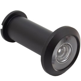 Stone Harbor Hardware Door Viewer, 180 Degrees, 1/2" Bore Hole, Adjusts from 1-3/8" to 2-1/8", Matte Black