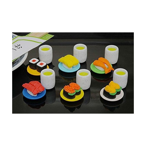 Iwako Japanese Erasers / Conveyor Belt Sushi 6pcs