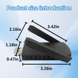 Upgraded USB Adapter, 1300Mbps WiFi Dongle USB 3.0 Dual Band 5G/2.4G Wireless Network Adapter Fit for Desktop Laptop PC, Dual 5dBi Antennas, Support for Windows 11/10/8.1/8/7/ Mac OS 10.5-10.15 New