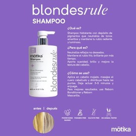Kit para Cabello Rubio | Blondes Rule Shampoo + Hair Mask Reborn + Dryme Crazy | Hidratación, Reparación, Protección Térmica y Control de Frizz | Incl