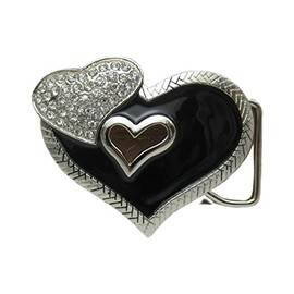 COOLLA - Hebillas de cinturón de vaquero para hombre, estilo vaquero occidental, para mujeres, hebillas de cinturón grandes, LOVE, Large