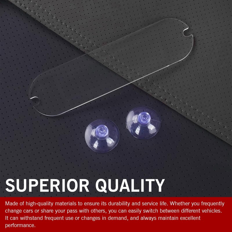 Arwrilt 2 PCS EZ Pass Holder, Windshield Ipass Sticker Holder,