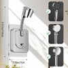 360° Adjustable Flexible Suction Cup Shower Head Holder, Wall Mount