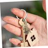 Operitacx Chinese Monkey King Brass Keychain Charm Feng Shui Amulet