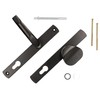 KOTARBAU® Door Handle Set 92 mm Long Plate Black Profile