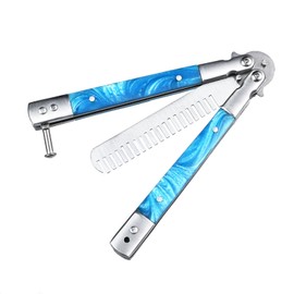 Folding Combs Stainless Steel Beautiful Fold Practice Combs Hair Styling Tools for Sport Outdoor Use EDC