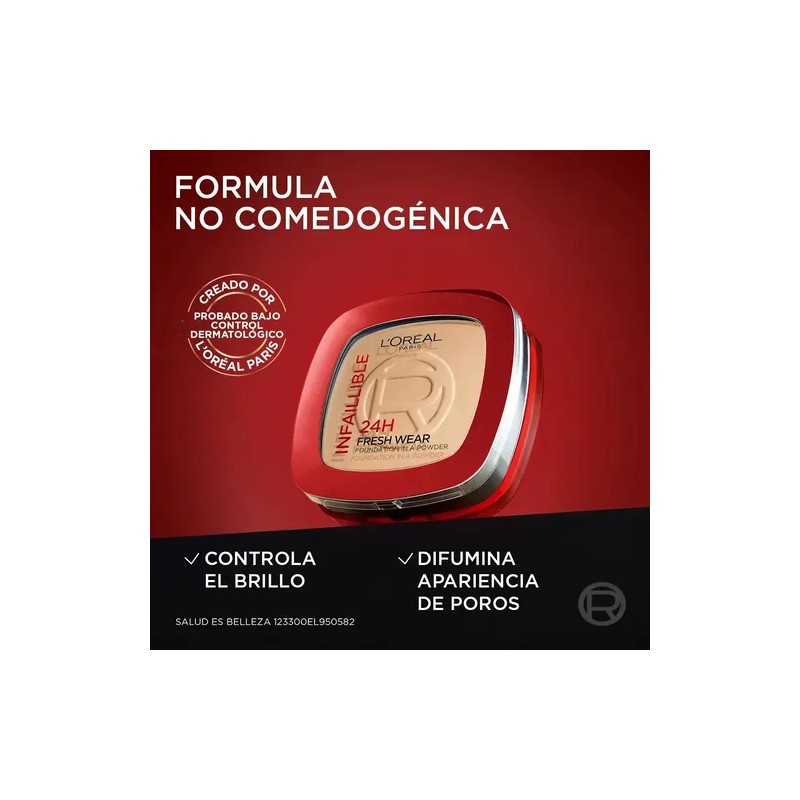 L'Oréal Paris Infallible 24h Fresh Wear, Base de Maquillaje en