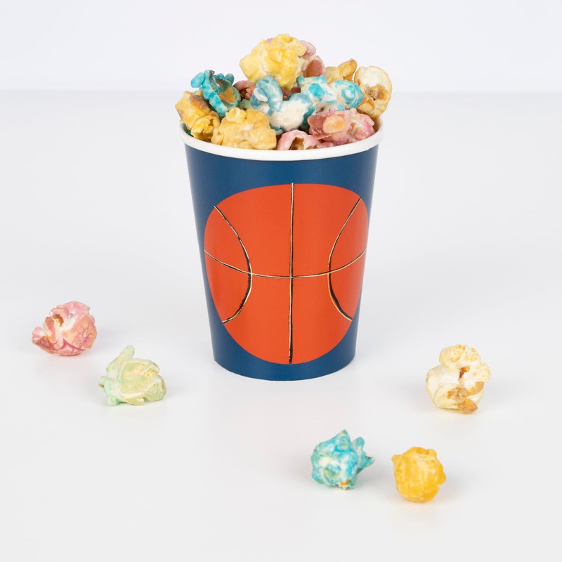 Meri Meri Basketball Cups (Pack of 8), 268573