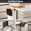 onlcuk Kitchen Trash Can with Wheels,Adjustable Capacity 20L to 45L