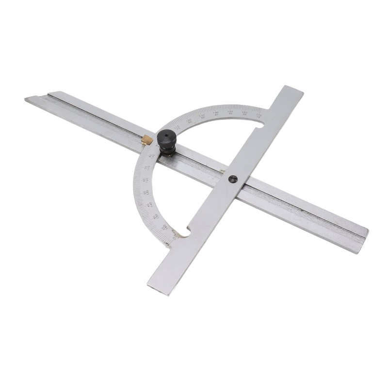 Woodworking Protractor Carbon Steel High Accuracy Easy Read Portable Adjustable