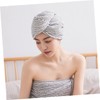 BIUDECO Shower Cap Set Towel Bathing Cap for Dry Hair