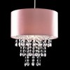 MiniSun Modern Pink Cylinder Ceiling Pendant Light Shade with Clear