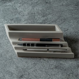 Sana CONCRETE Series Concrete Pen Holder, Concrete Pen Storage, Desk Organizer, Cement, Desk Organization, Inorganic, Stylish, Modern, Unique, Unique, Stylish, Simple, Heavy, Interior