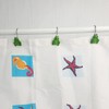 Alipis 12pcs Green Resin Shower Curtain Hooks Glide Rings for