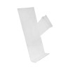Unbranded 2 Pc Right Profile Slatwall Clear Acrylic Shoe Display